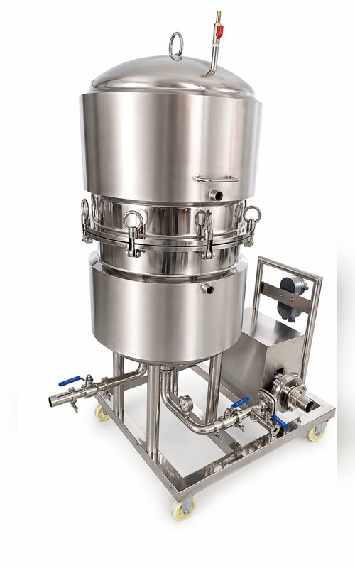 Chemtech Enterprise stainless steel sparkler filter – closed vessel unit on mobile trolley – photo 9