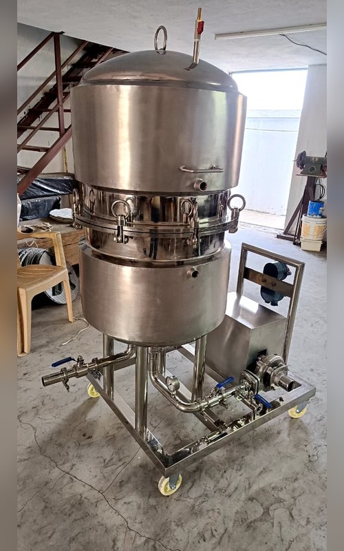 Chemtech Enterprise stainless steel sparkler filter – closed vessel unit on mobile trolley – photo 11