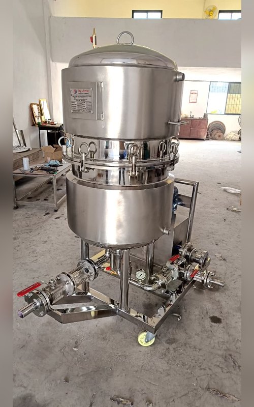 Chemtech Enterprise stainless steel sparkler filter – closed vessel unit on mobile trolley – photo 21